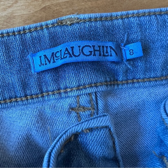 J MCLAUGHLIN GALVESTON JEANS 8 CROPPED STRAIGHT LEG HI RISE STRETCH DENIM - Picture 9 of 11